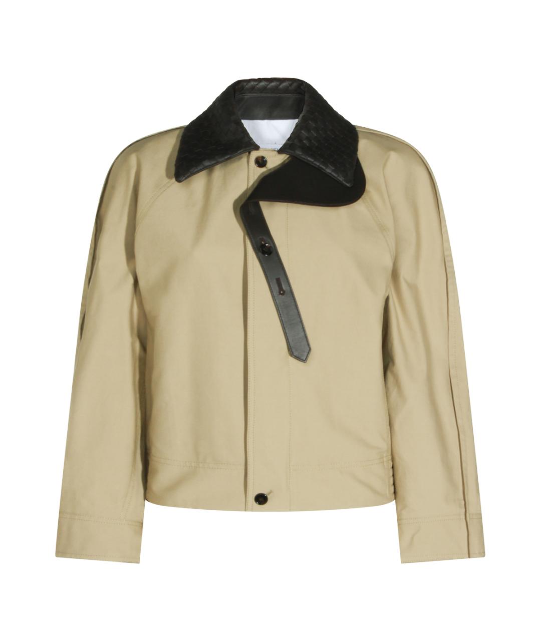 BOTTEGA VENETA Бежевая хлопковая куртка, фото 1