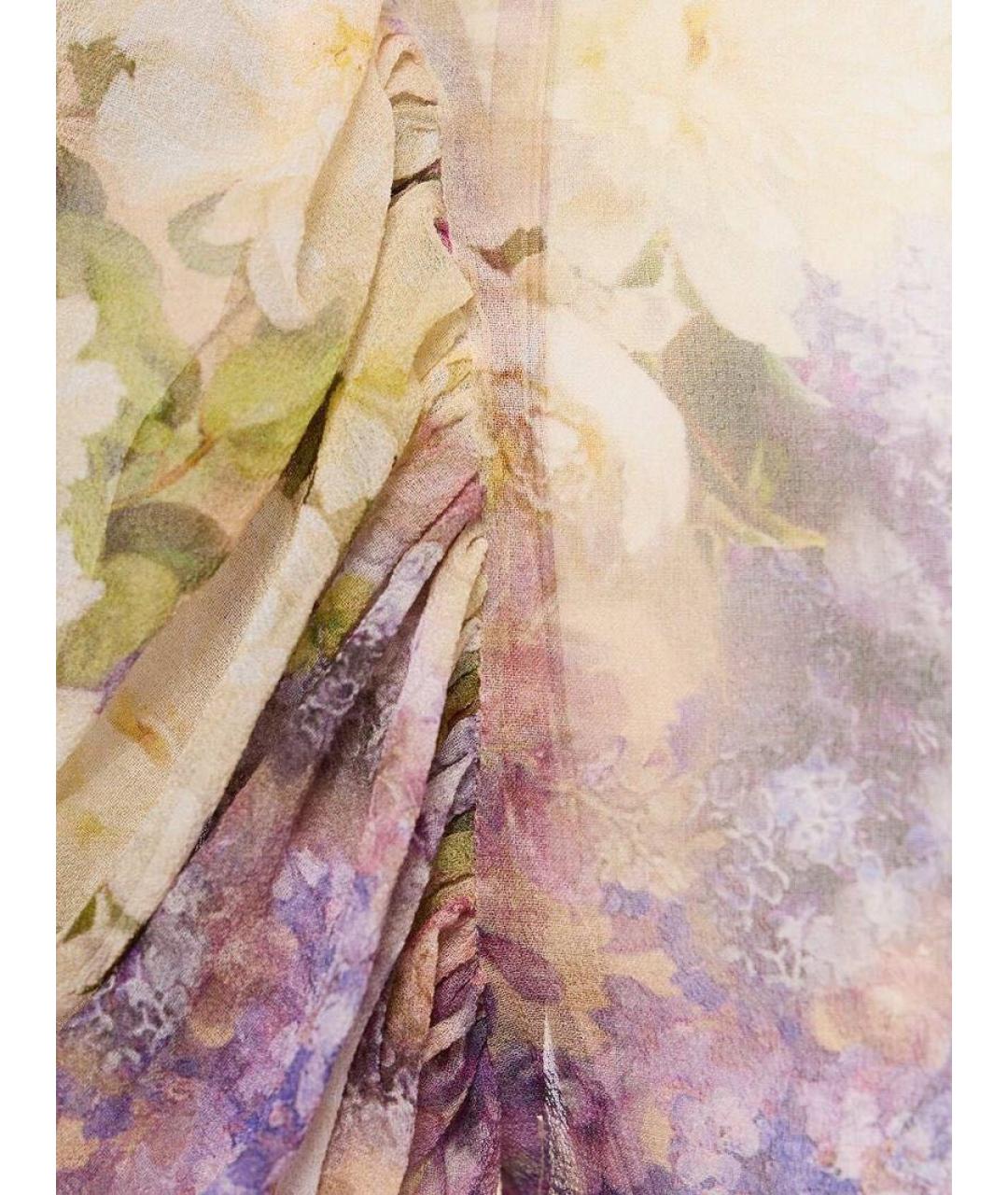 ZIMMERMANN Фиолетовое шелковое коктейльное платье, фото 4