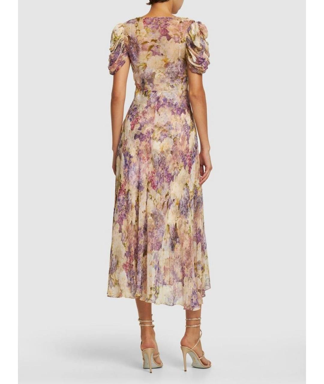 ZIMMERMANN Фиолетовое шелковое коктейльное платье, фото 3