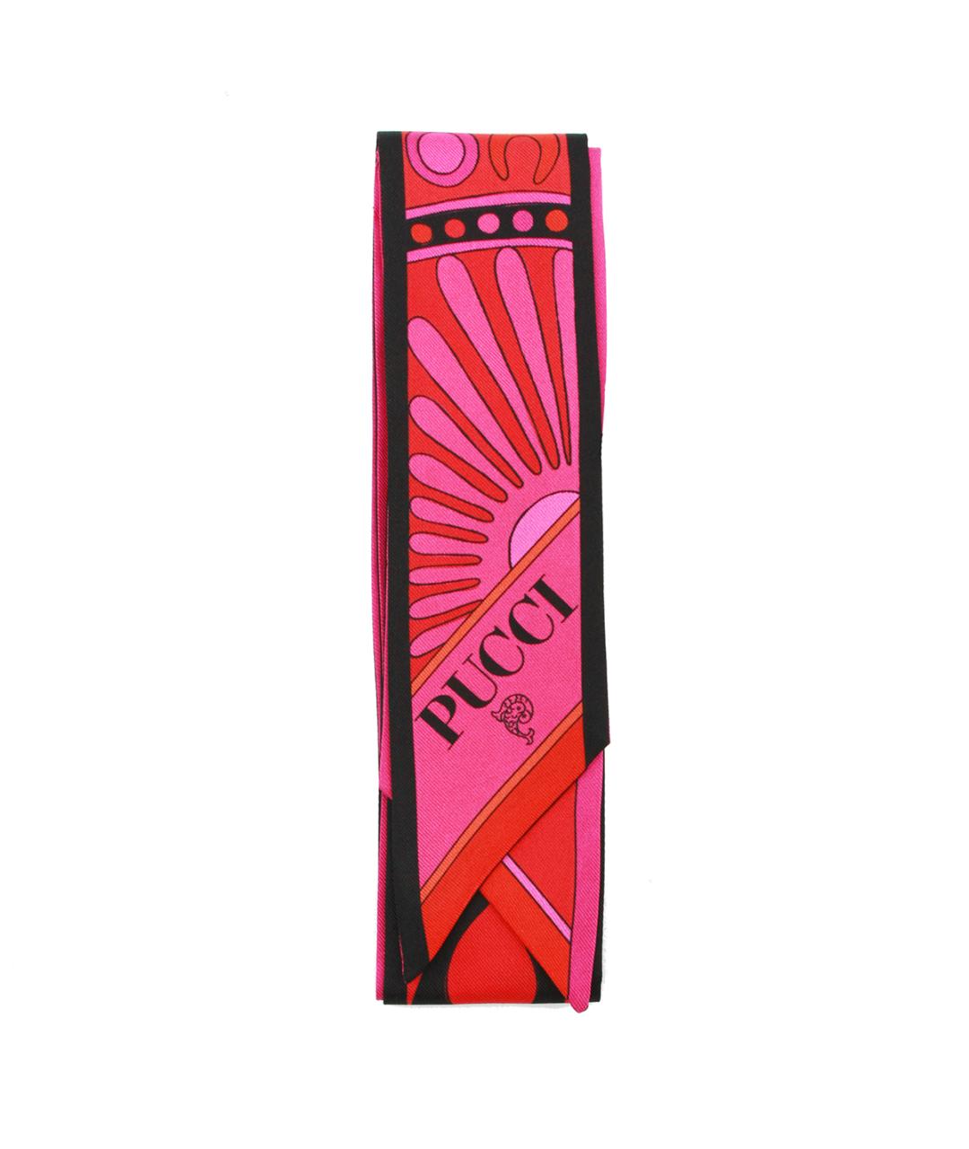 EMILIO PUCCI Фуксия шелковый шарф, фото 1