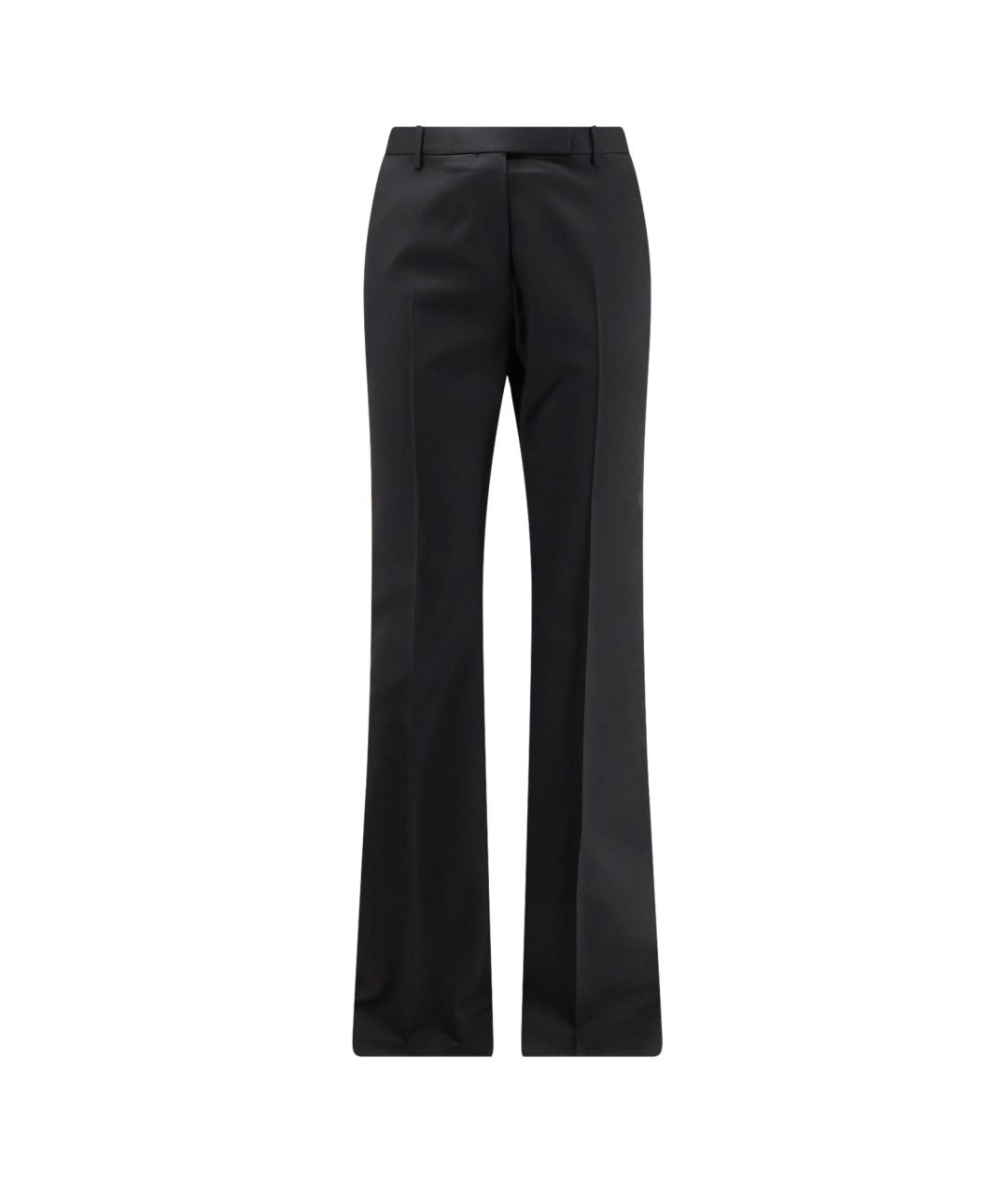 TOM FORD Черные шерстяные прямые брюки, фото 1