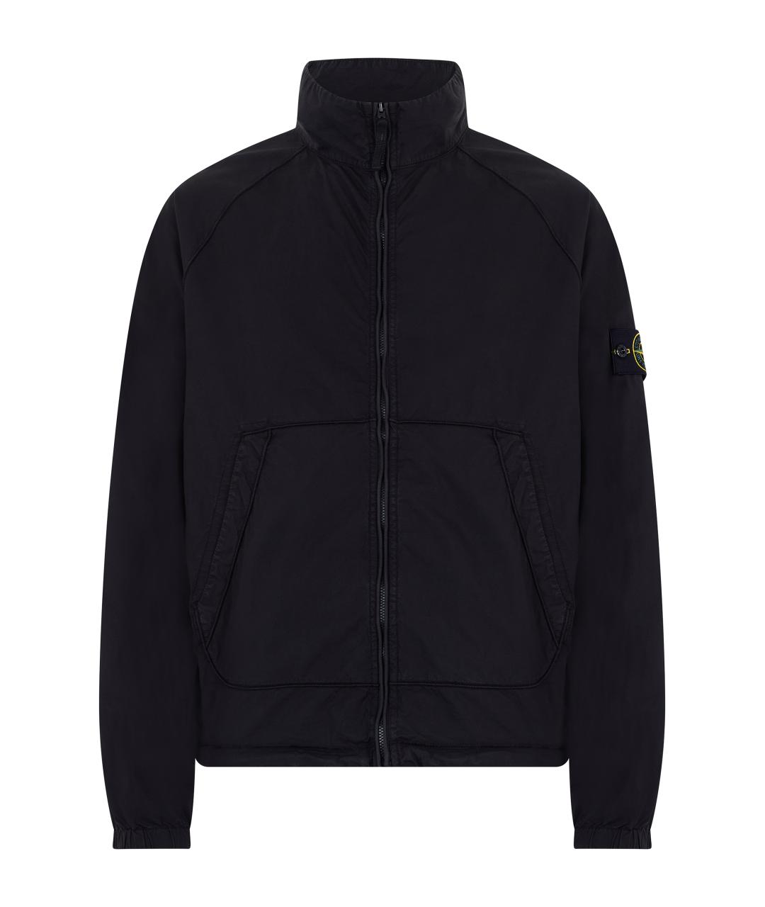 STONE ISLAND Черная хлопковая куртка, фото 1