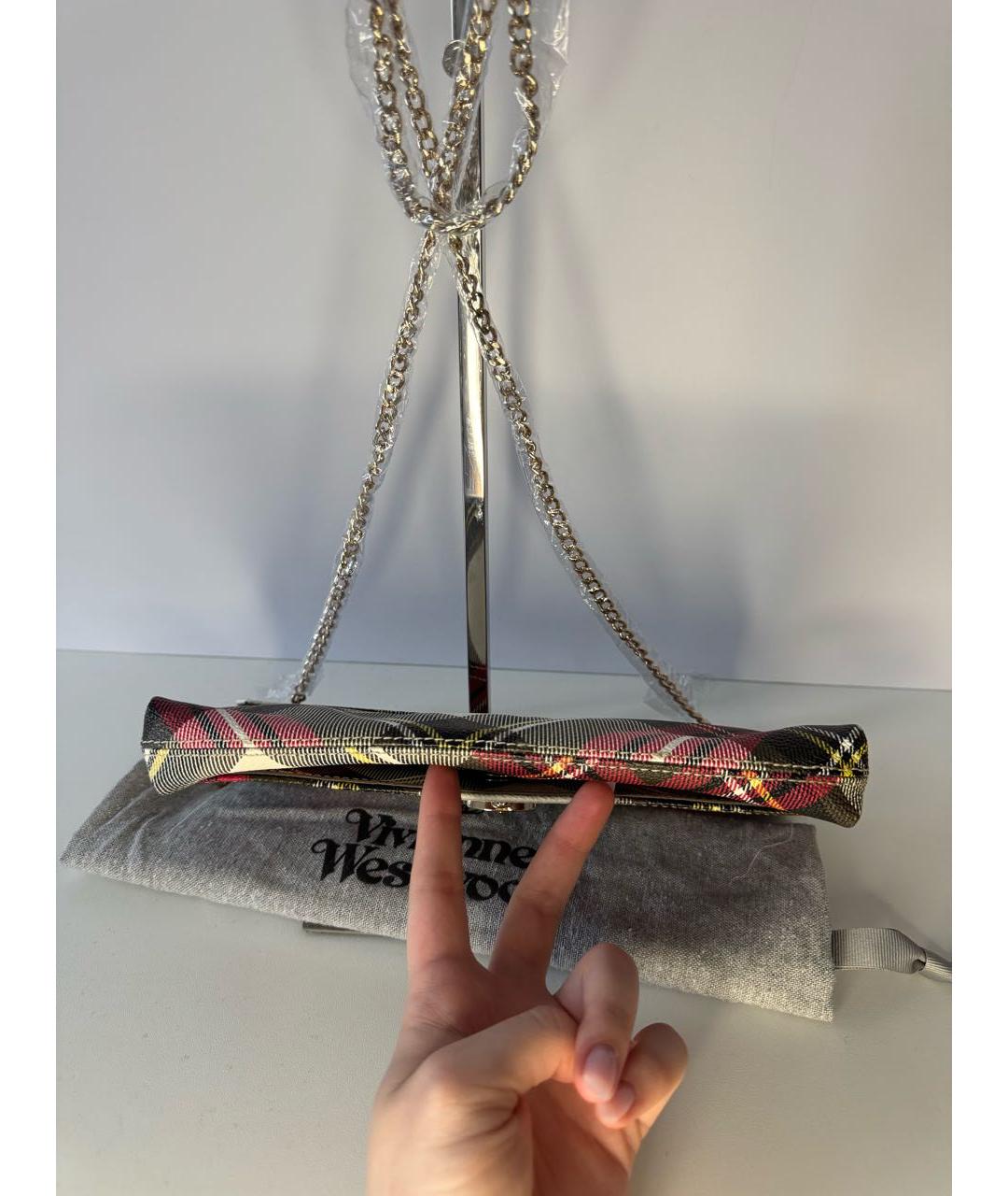 VIVIENNE WESTWOOD Мульти кожаная сумка через плечо, фото 5