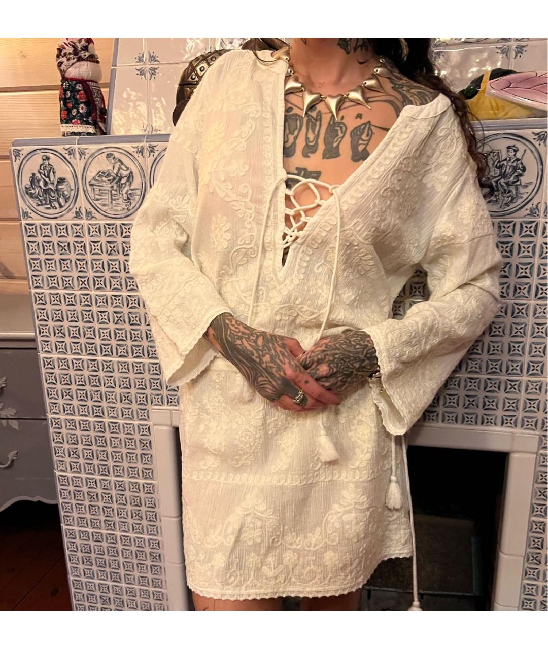 Melissa Белое хлопковое платье, фото 6