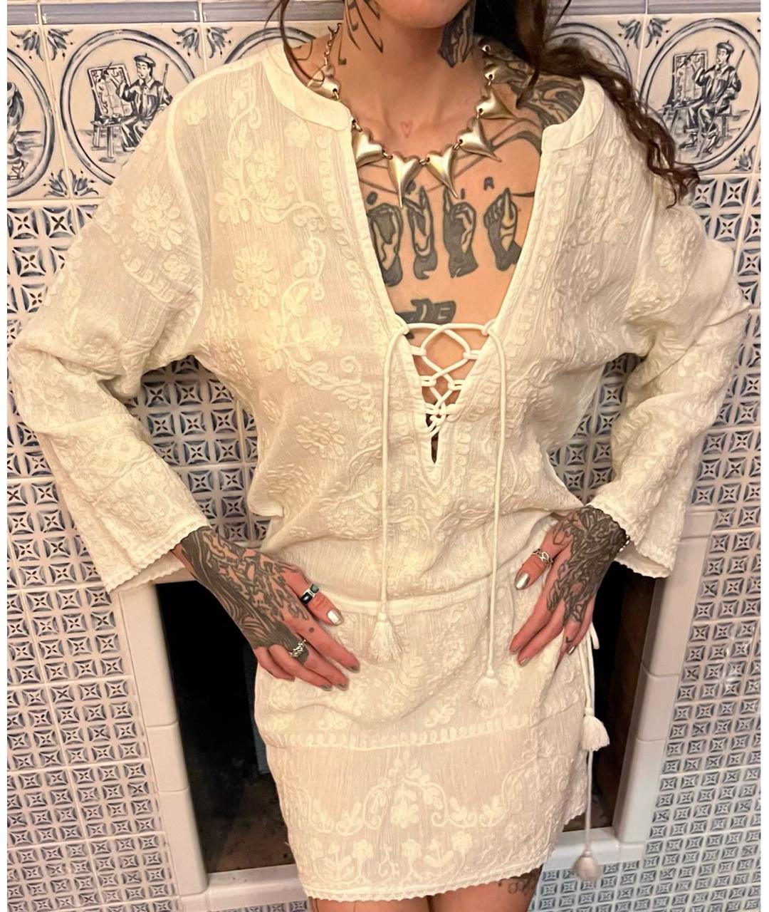 Melissa Белое хлопковое платье, фото 8