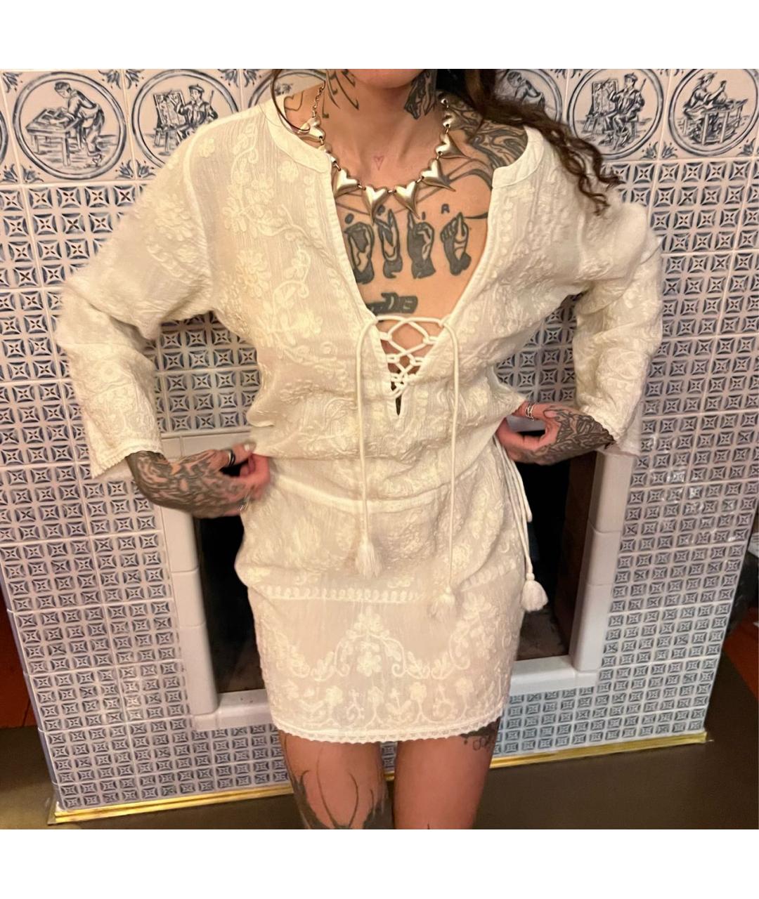 Melissa Белое хлопковое платье, фото 7