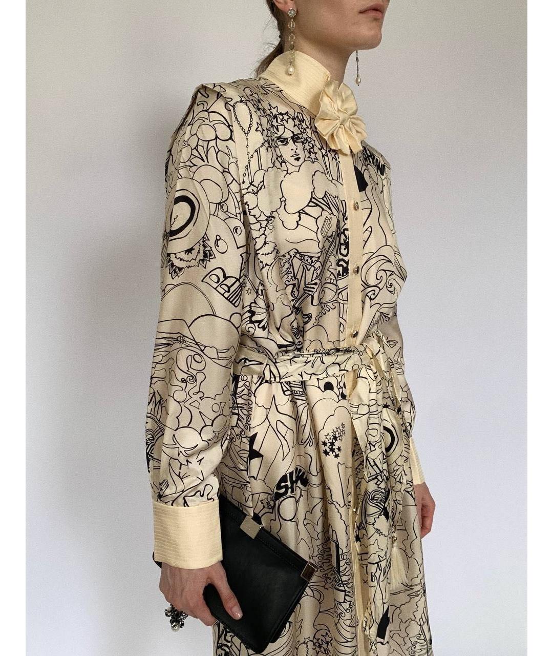 ZIMMERMANN Бежевое шелковое коктейльное платье, фото 3