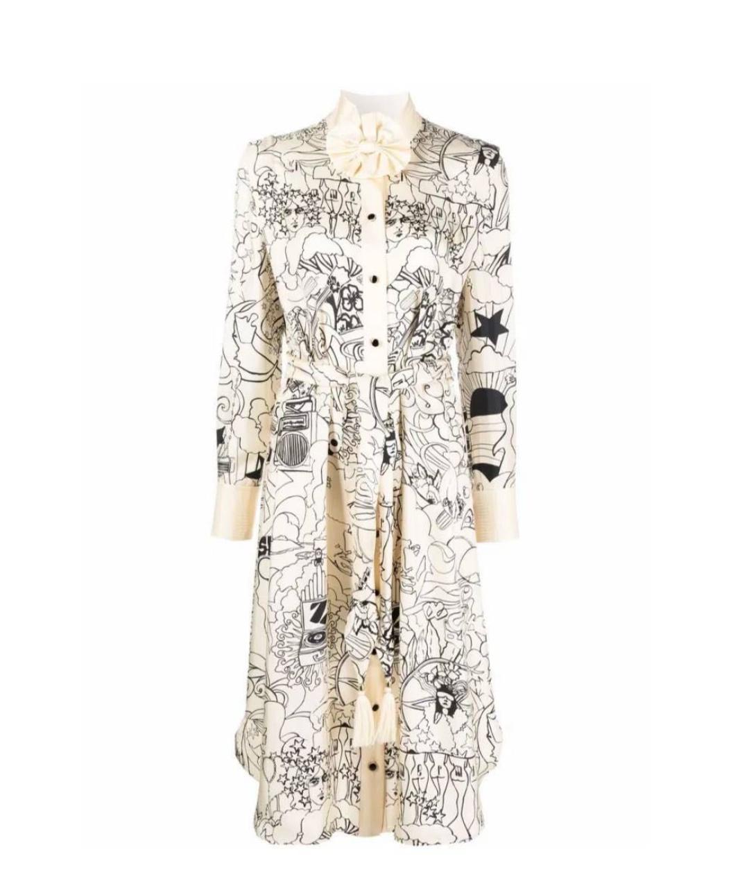 ZIMMERMANN Бежевое шелковое коктейльное платье, фото 4