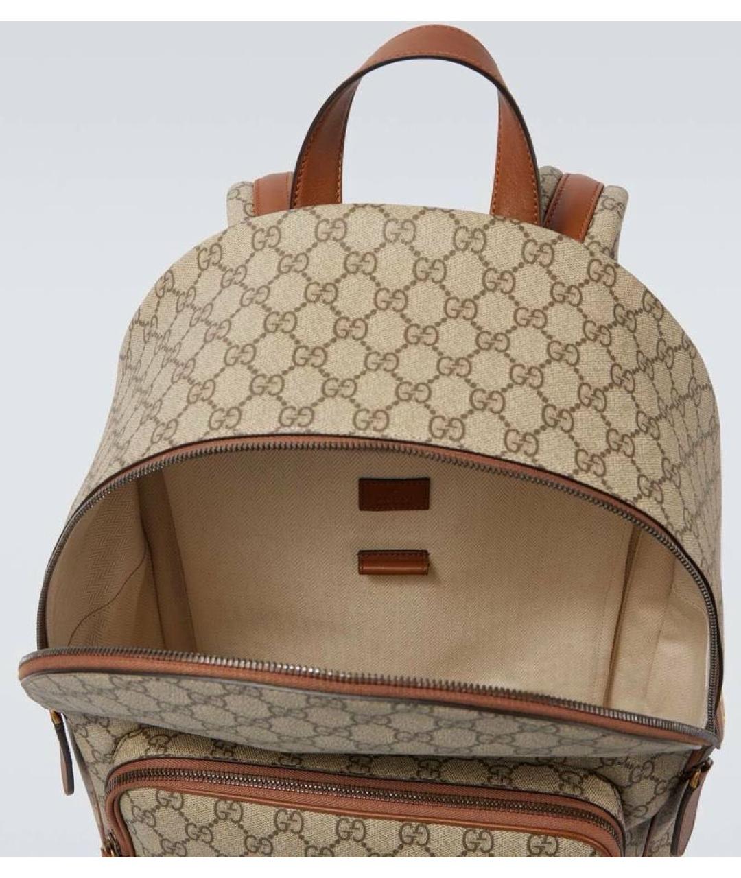 GUCCI Бежевый рюкзак, фото 3