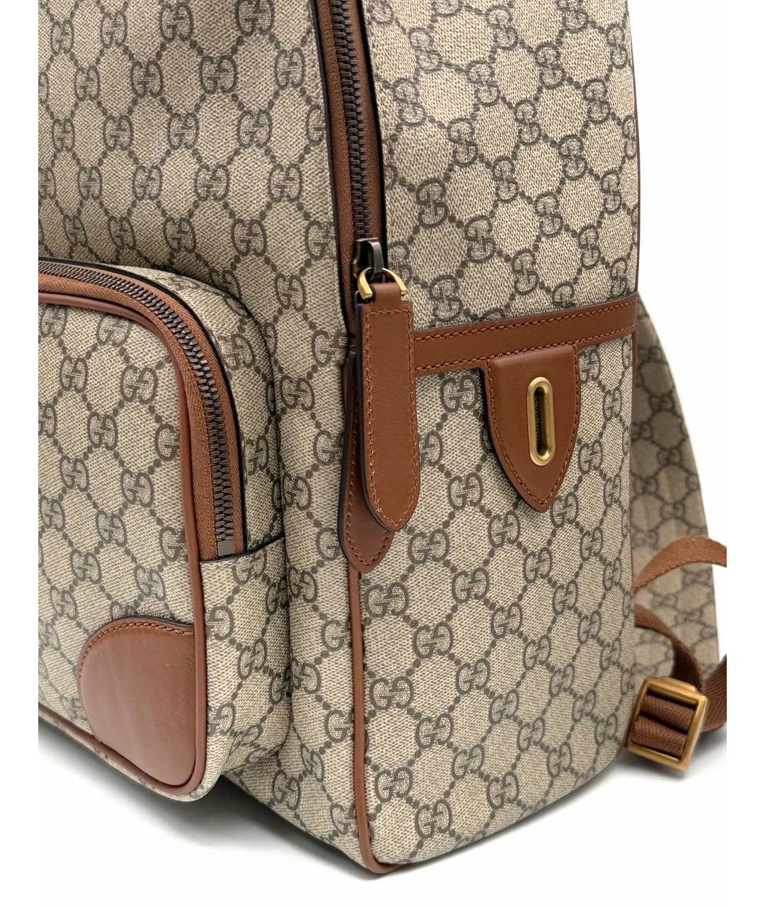 GUCCI Бежевый рюкзак, фото 6