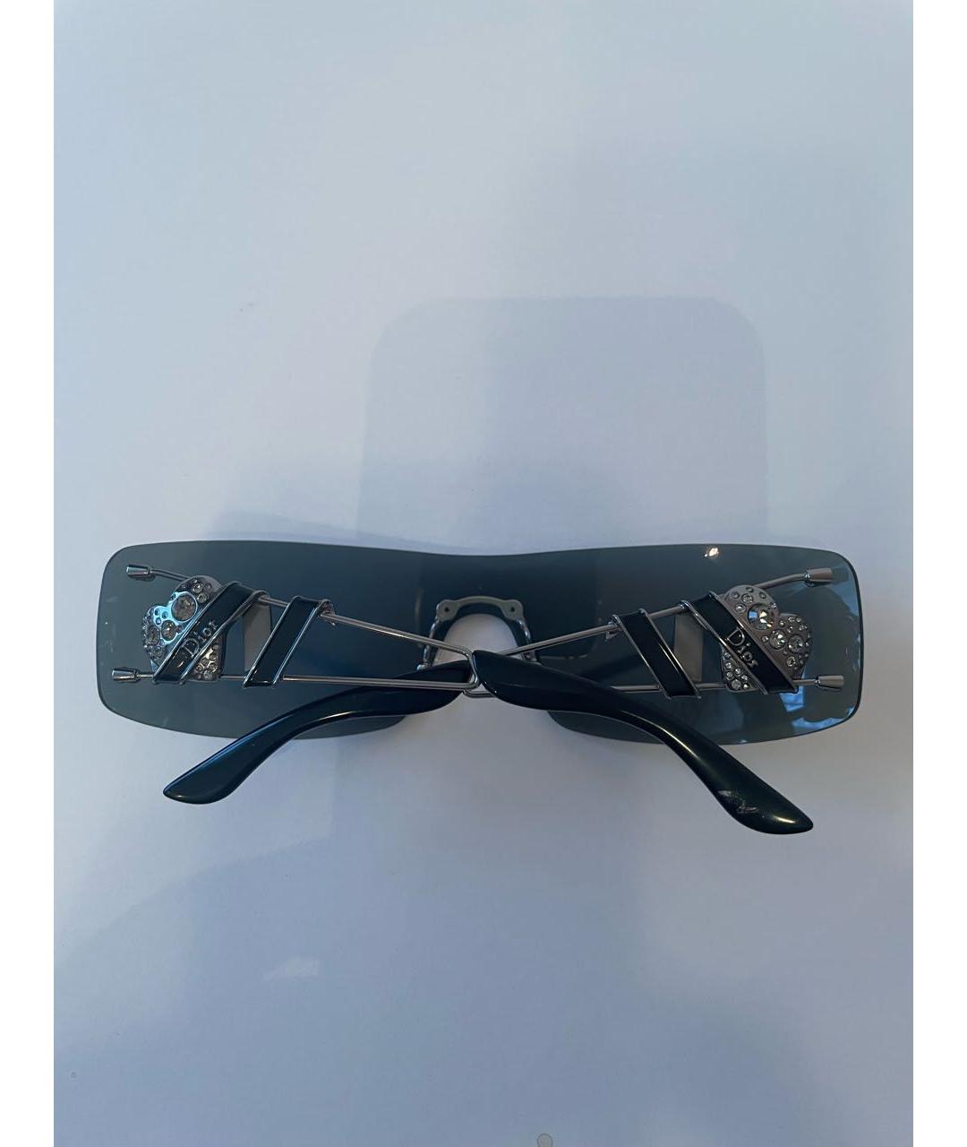 CHRISTIAN DIOR Антрацитовые металлические солнцезащитные очки, фото 6