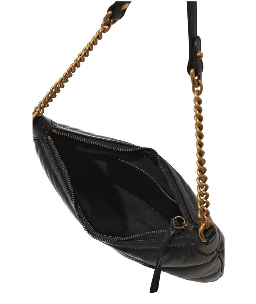 GUCCI Черная кожаная сумка с короткими ручками, фото 4