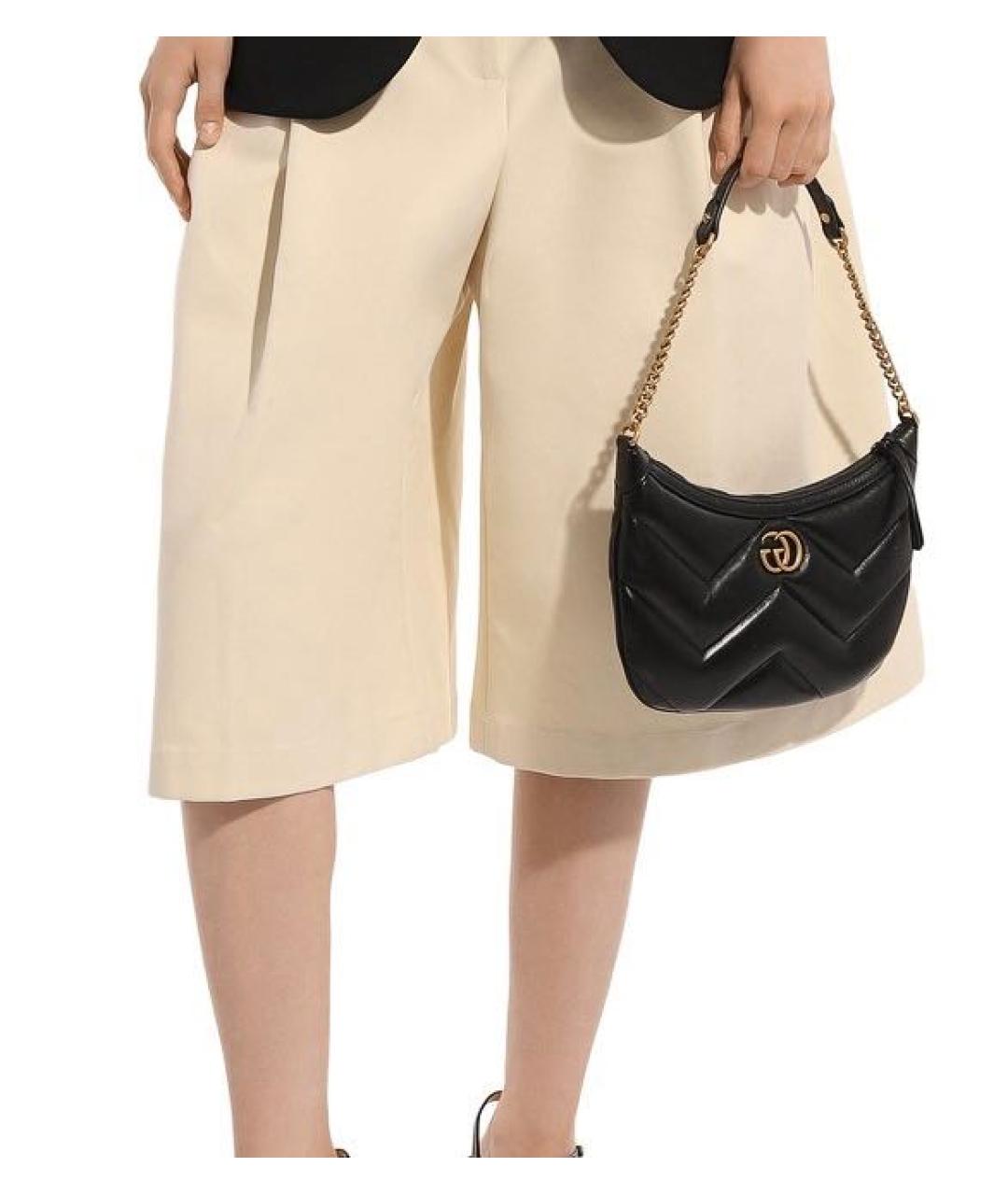 GUCCI Черная кожаная сумка с короткими ручками, фото 2