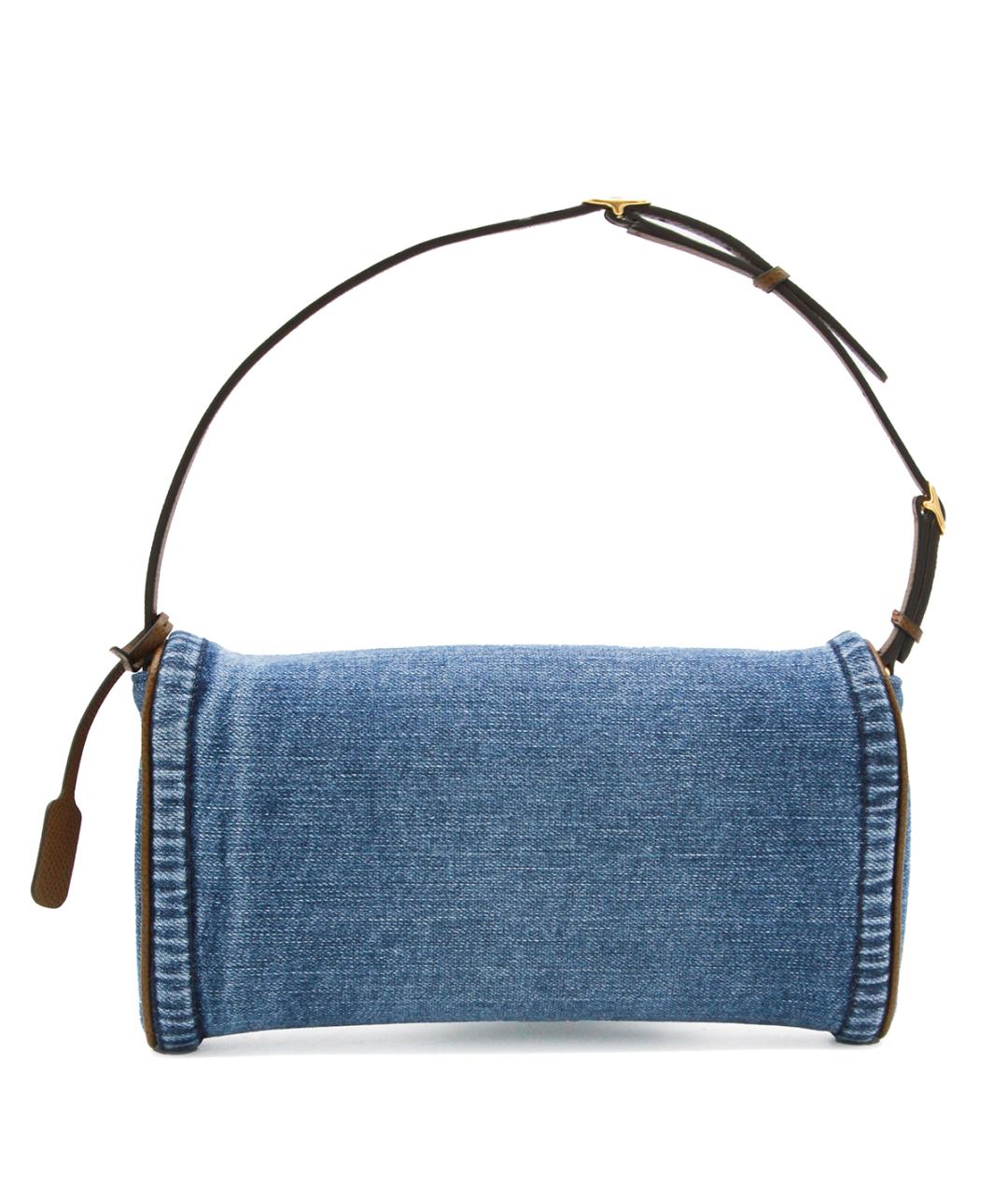 VALENTINO Синяя тканевая сумка через плечо, фото 3