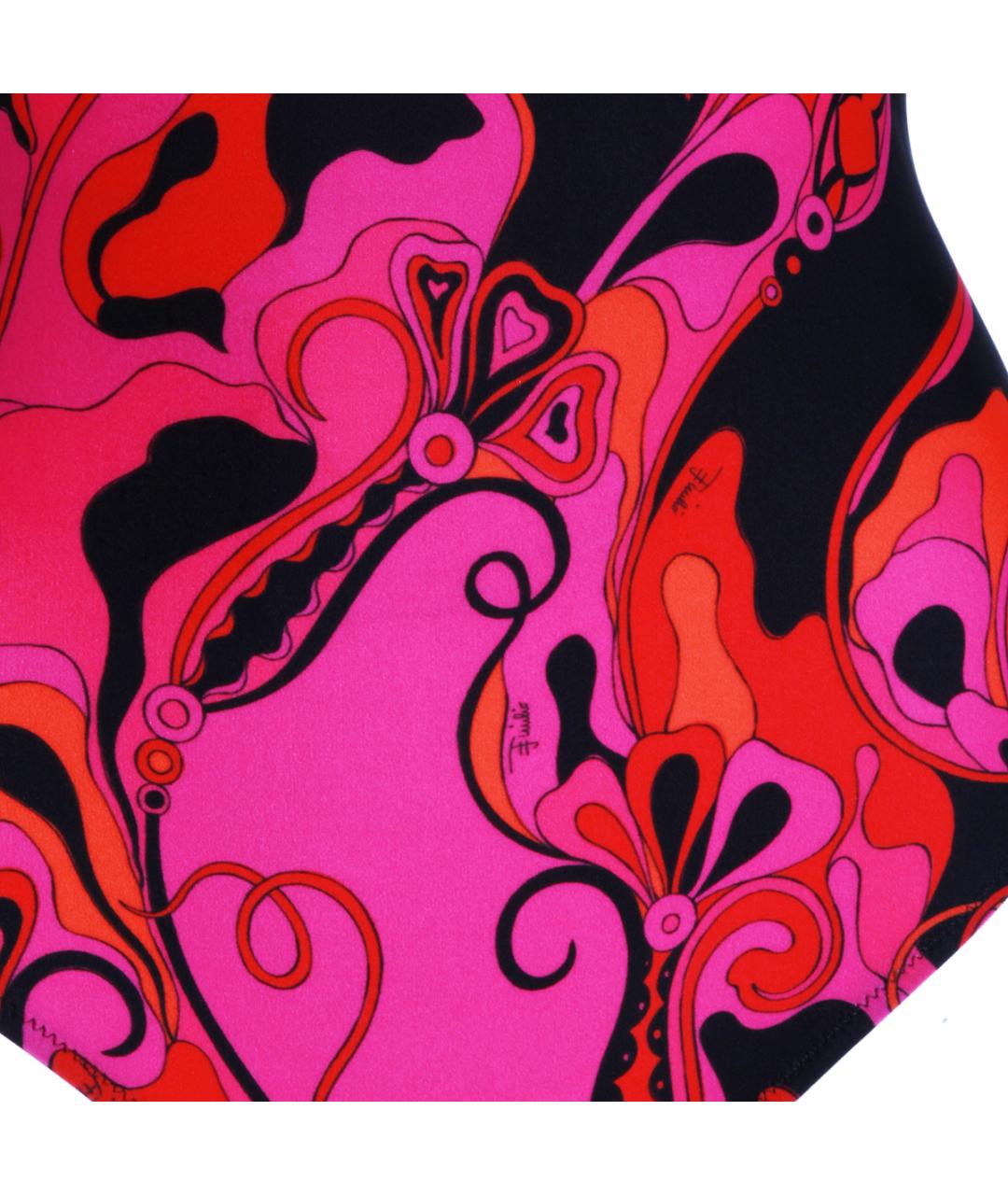 EMILIO PUCCI Фуксия полиамидовый купальник, фото 4