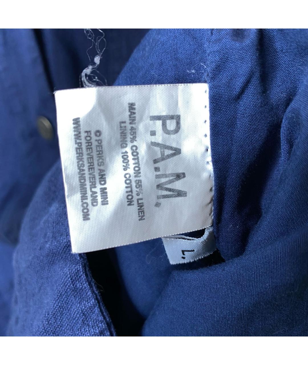 CARHARTT WIP Синяя хлопковая куртка, фото 8