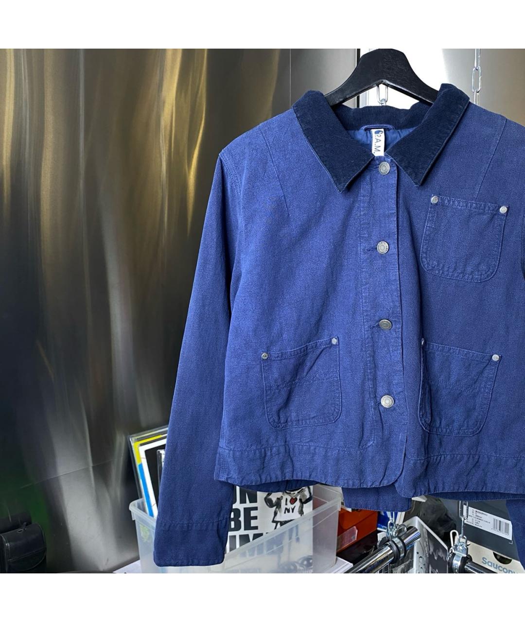 CARHARTT WIP Синяя хлопковая куртка, фото 4