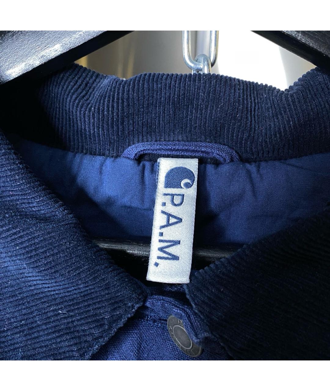 CARHARTT WIP Синяя хлопковая куртка, фото 7