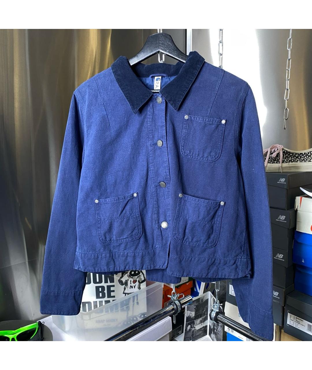 CARHARTT WIP Синяя хлопковая куртка, фото 2