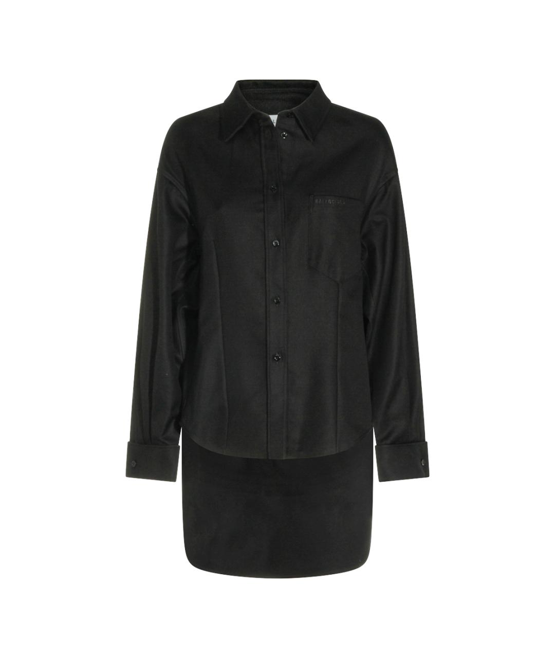 BALENCIAGA Черная рубашка, фото 1