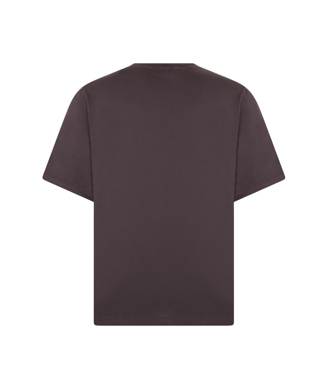 STONE ISLAND Серая хлопковая футболка, фото 2