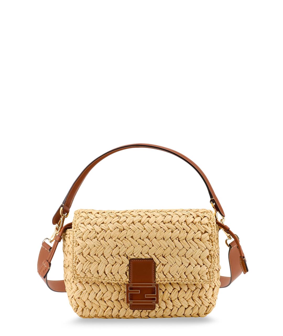 FENDI Бежевая сумка тоут, фото 1