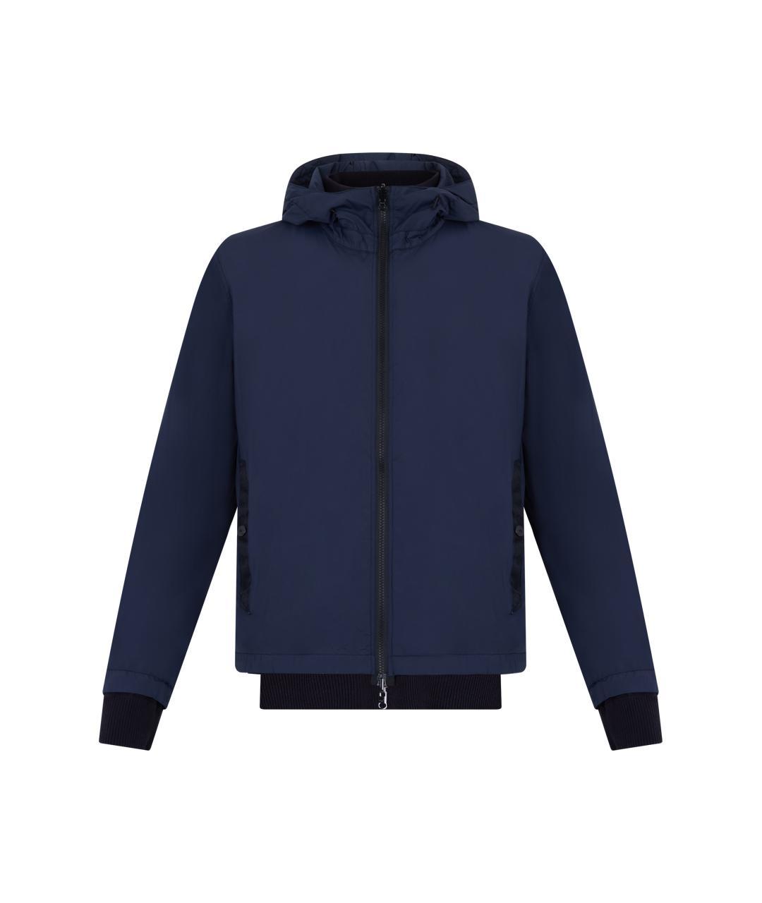 STONE ISLAND Синяя хлопковая куртка, фото 3