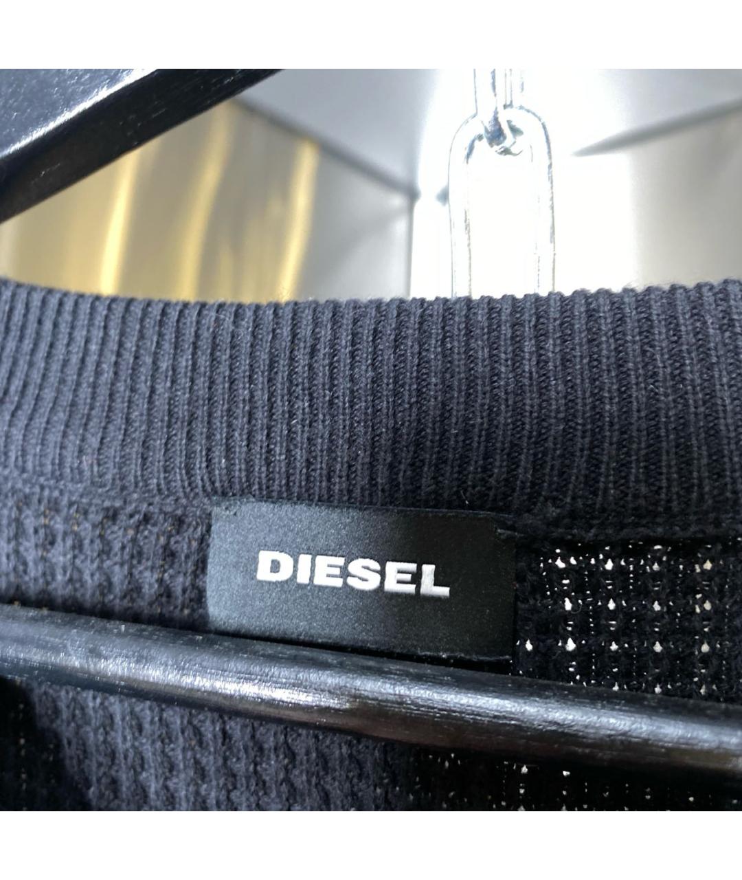 DIESEL Черный хлопковый джемпер / свитер, фото 5