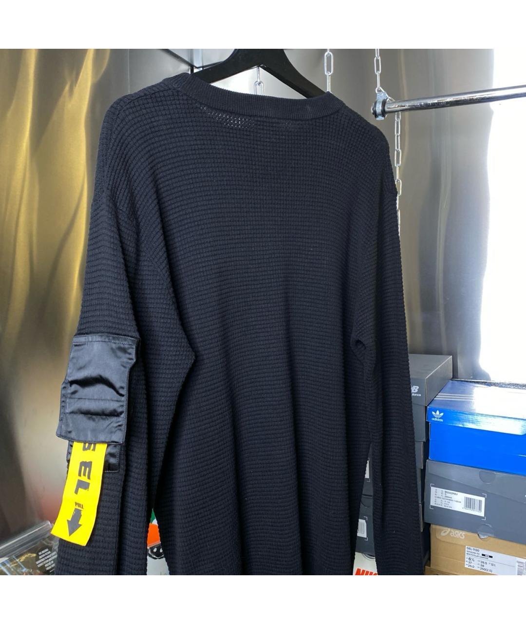 DIESEL Черный хлопковый джемпер / свитер, фото 3