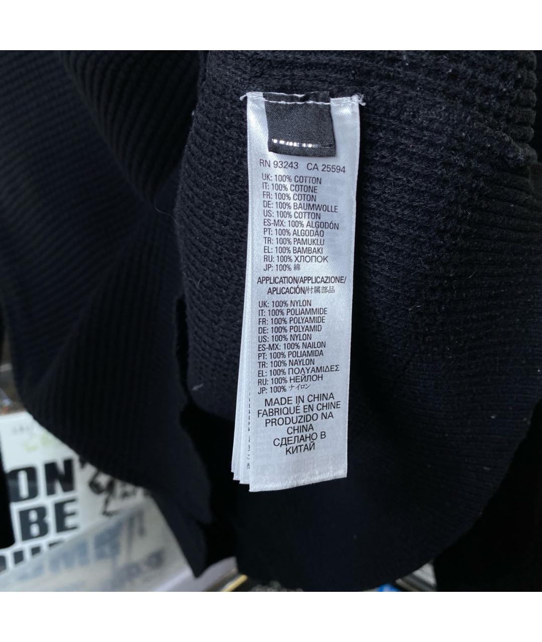 DIESEL Черный хлопковый джемпер / свитер, фото 8