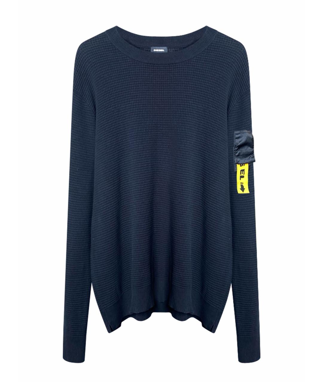 DIESEL Черный хлопковый джемпер / свитер, фото 1