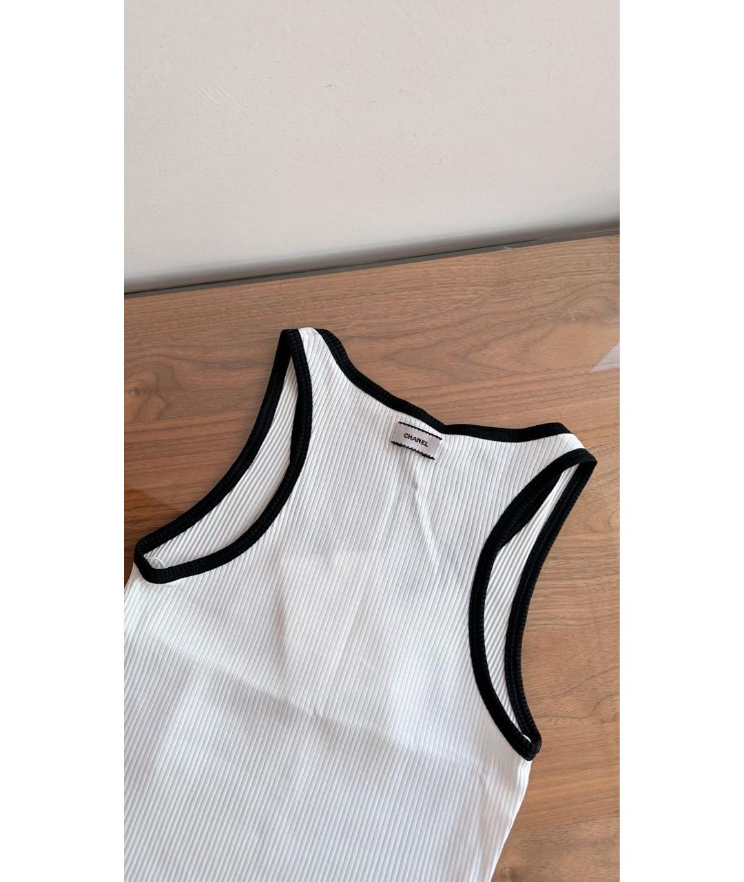 CHANEL Белая майка, фото 3