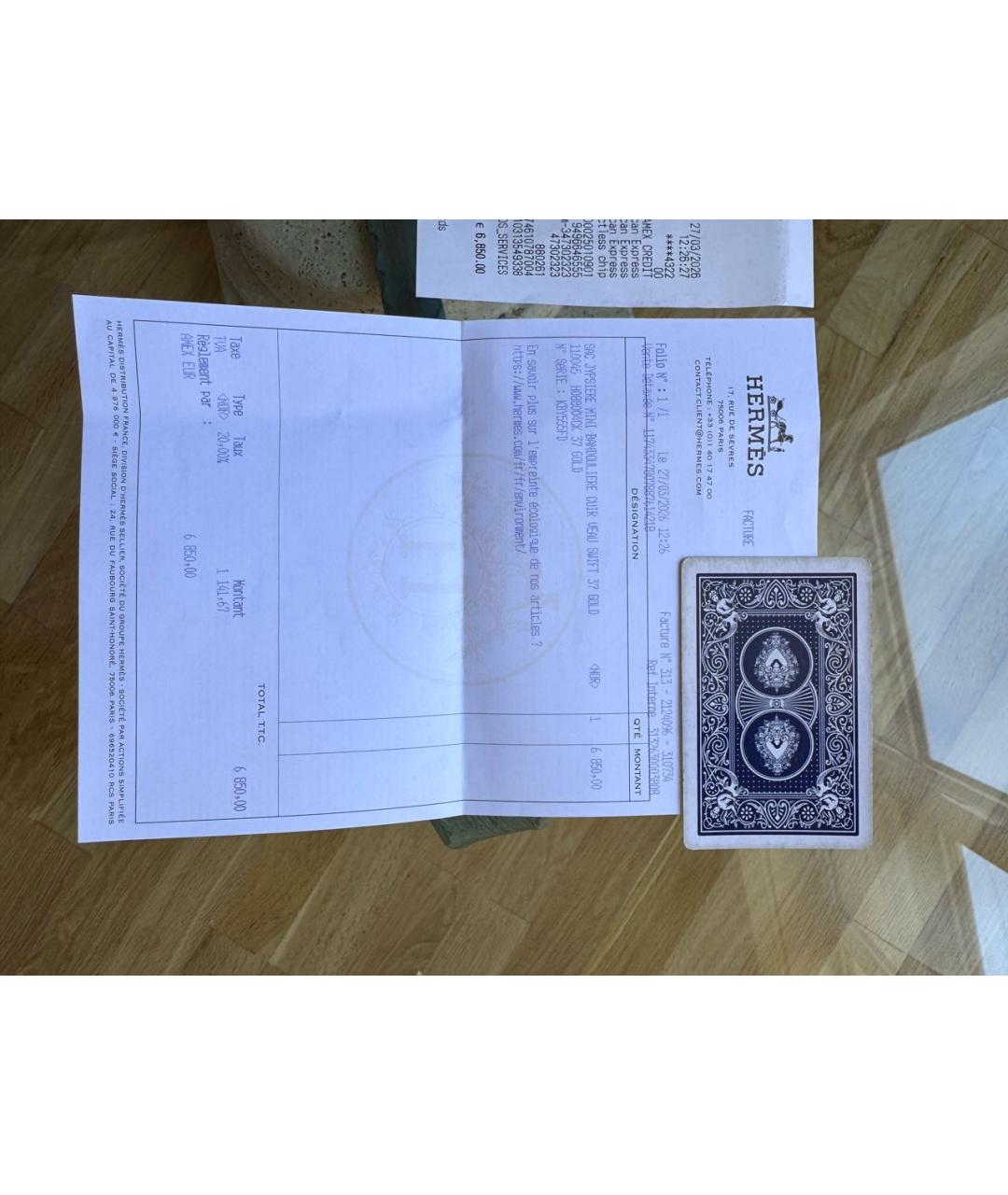 HERMES Коричневая кожаная сумка через плечо, фото 7