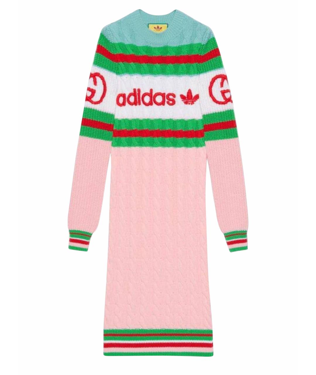 GUCCI Мульти шерстяное платье, фото 1