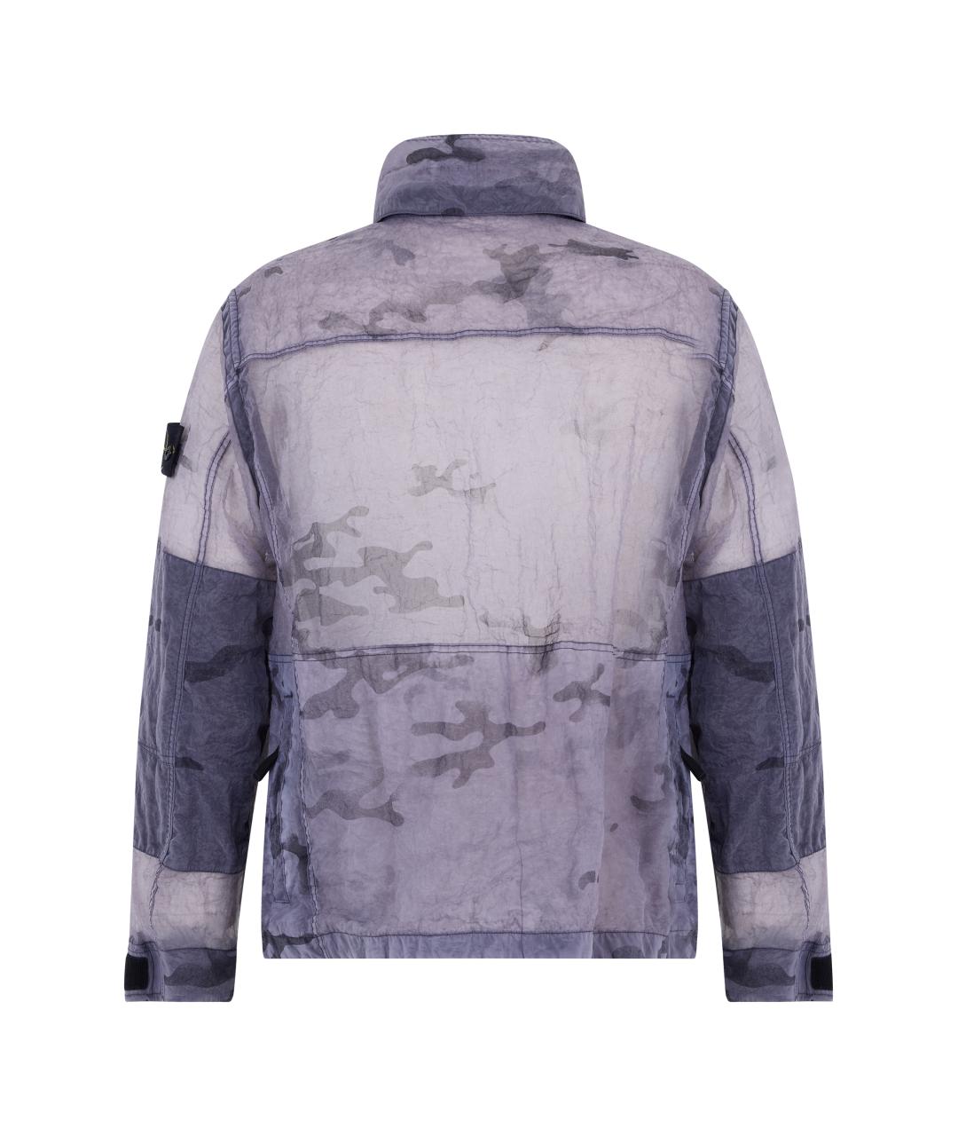 STONE ISLAND Синяя полиамидовая куртка, фото 2