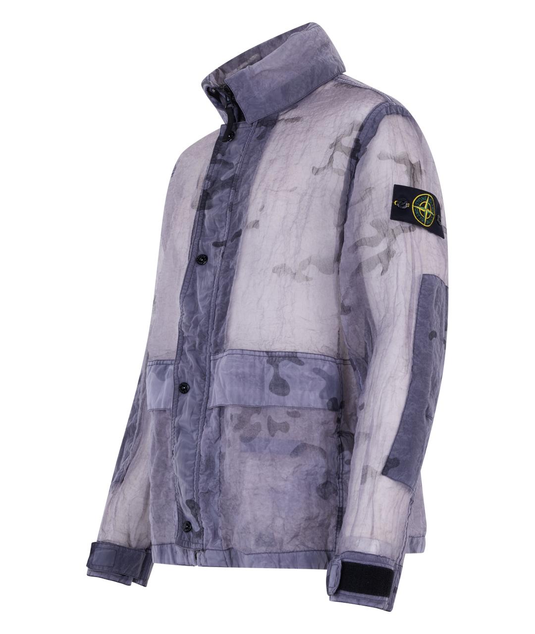 STONE ISLAND Синяя полиамидовая куртка, фото 3