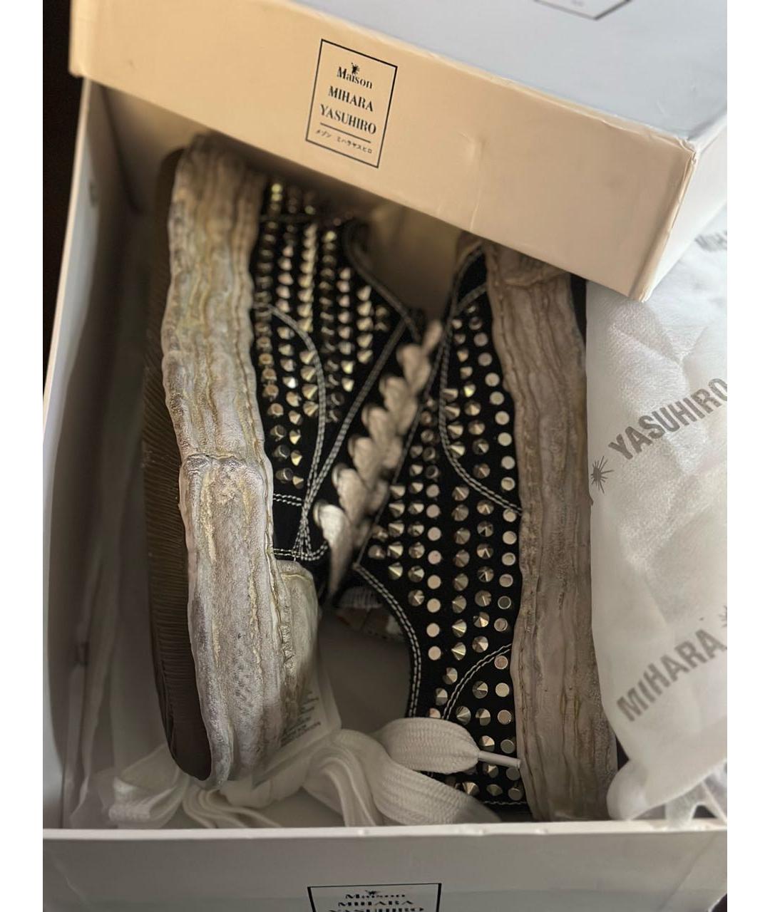 MAISON MIHARA YASUHIRO Черные кеды, фото 3