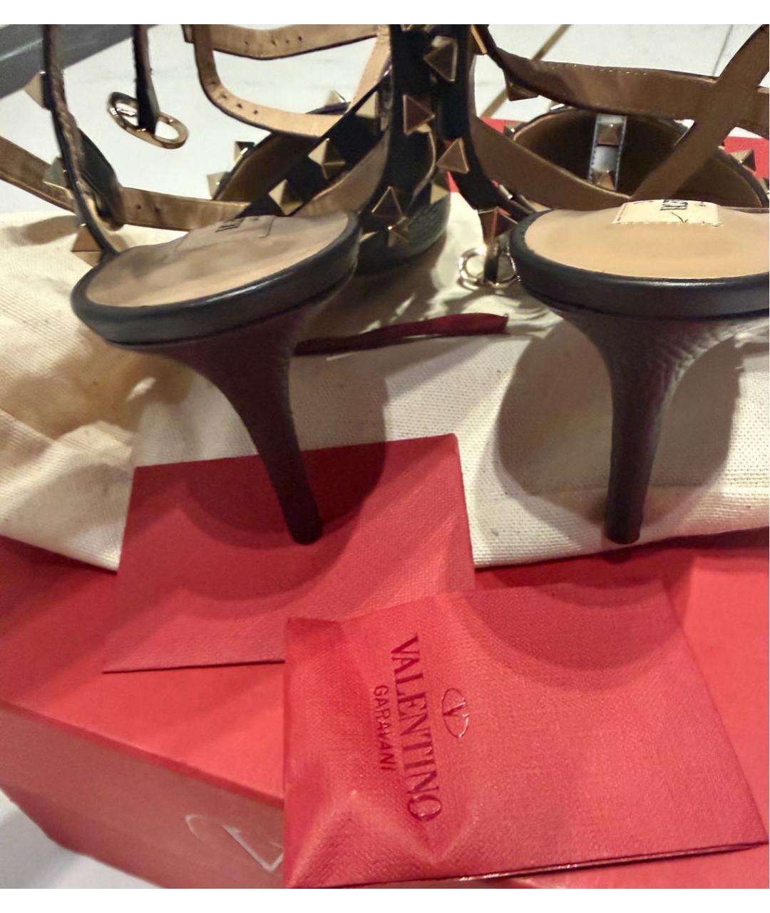 VALENTINO Черные кожаные туфли, фото 5