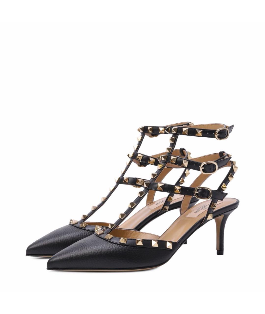 VALENTINO Черные кожаные туфли, фото 2