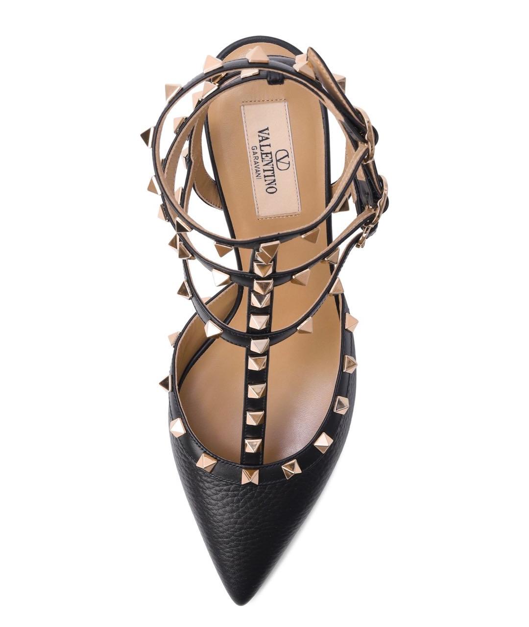 VALENTINO Черные кожаные туфли, фото 7