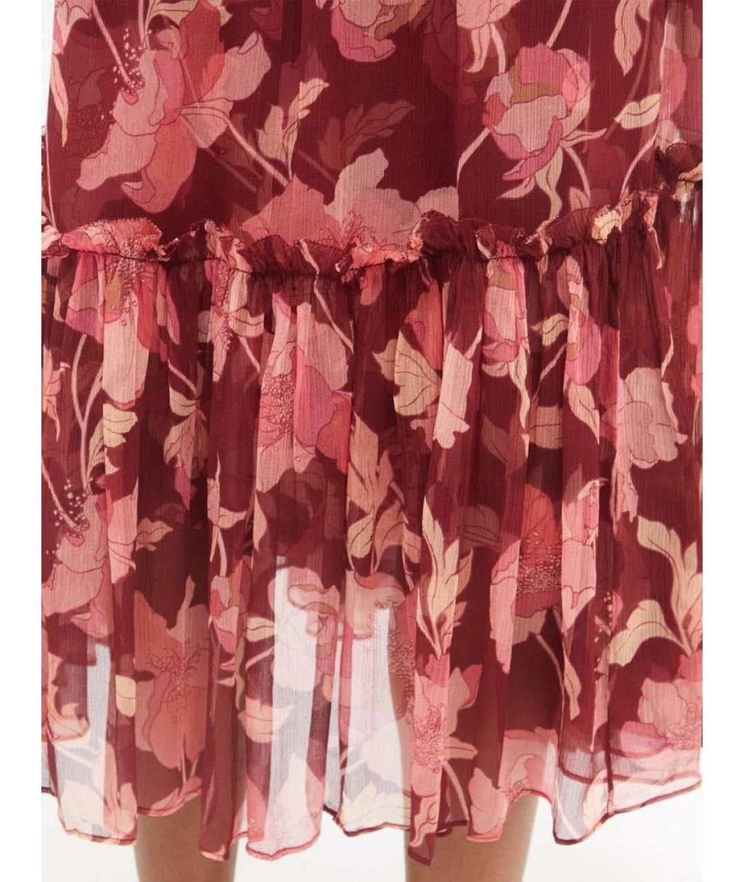 ZIMMERMANN Розовое шелковое коктейльное платье, фото 3