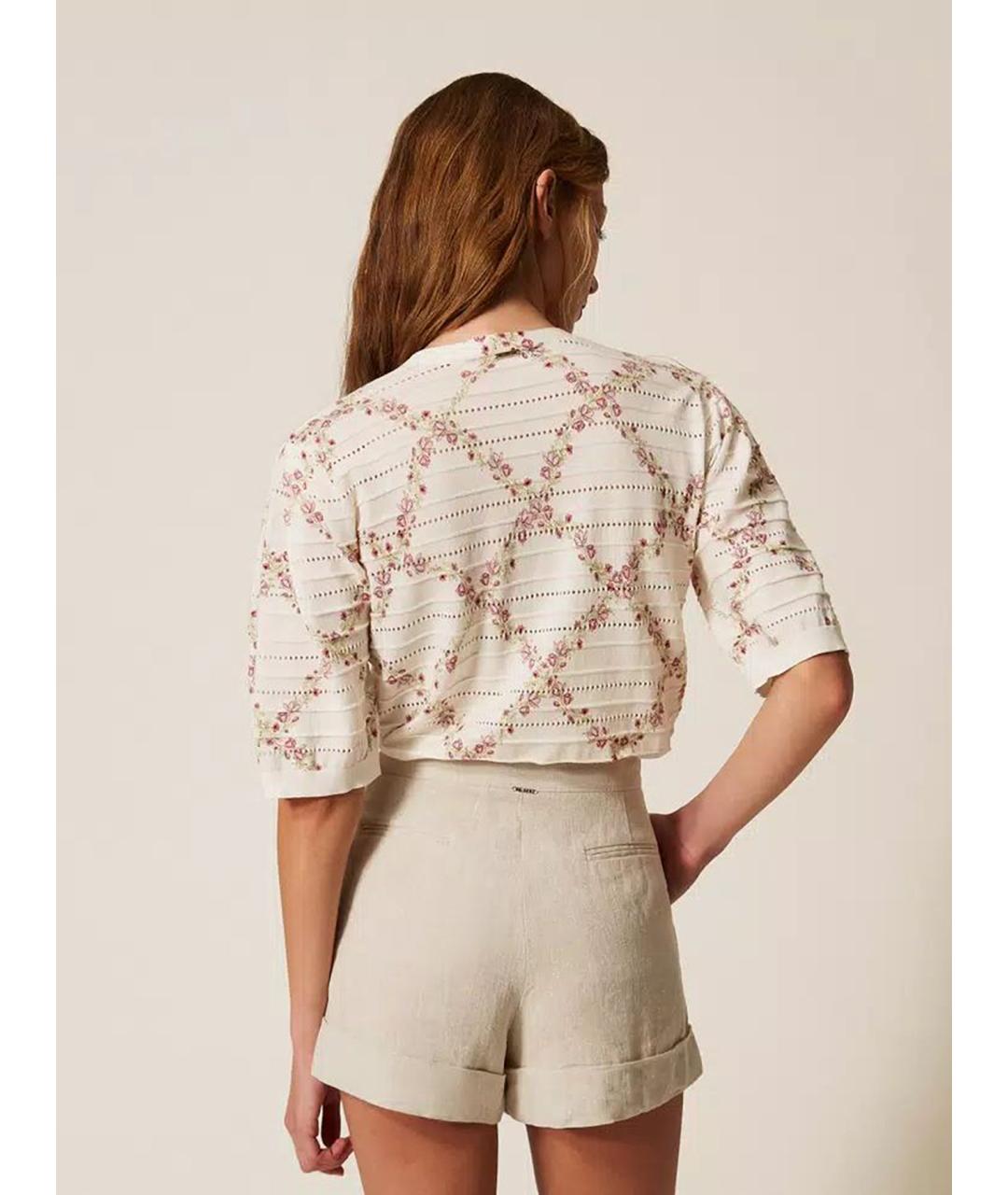 TWIN-SET Мульти хлопковый кардиган, фото 5