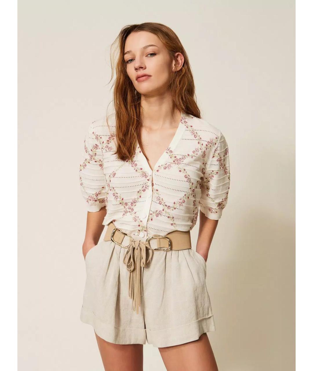 TWIN-SET Мульти хлопковый кардиган, фото 3