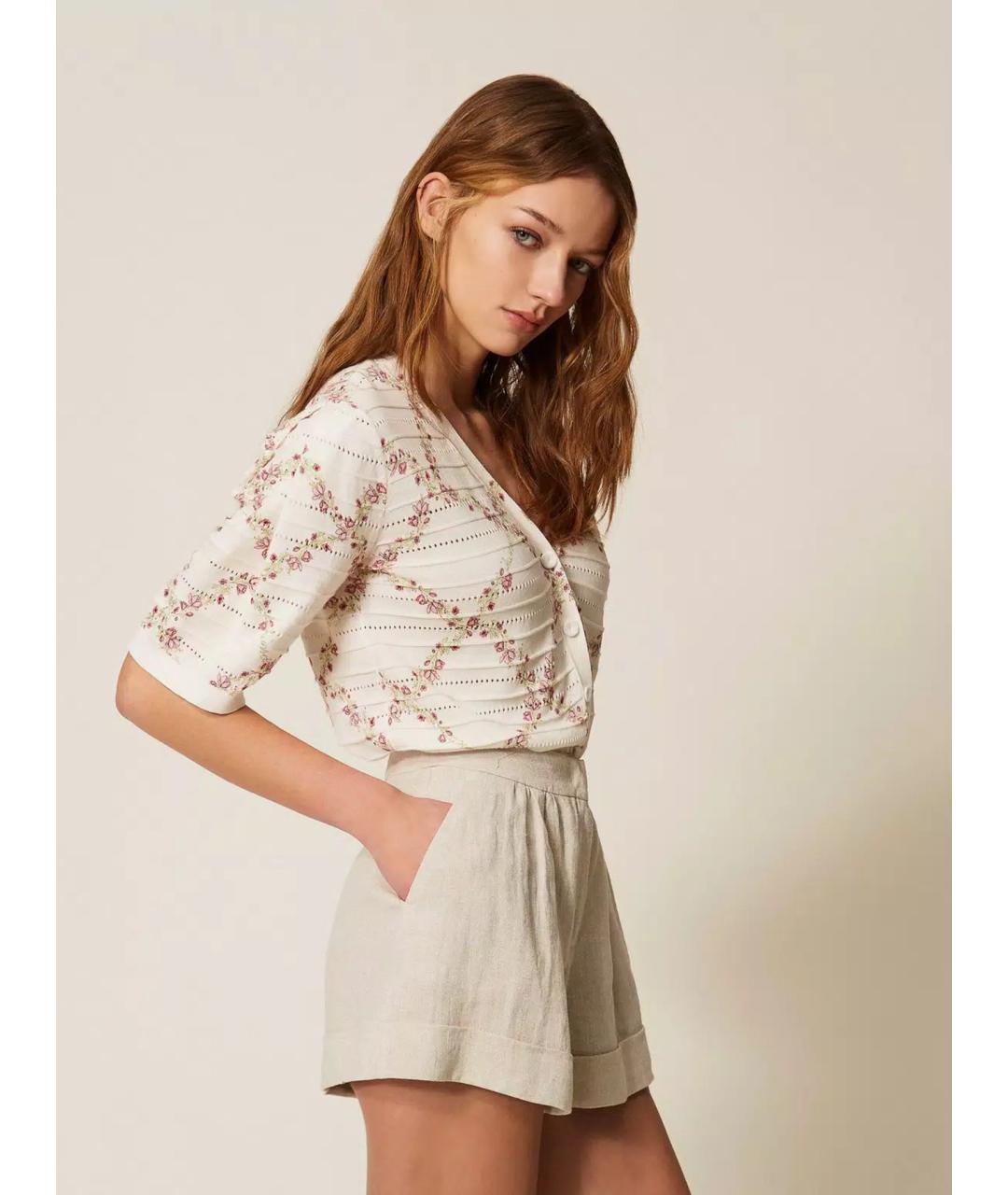 TWIN-SET Мульти хлопковый кардиган, фото 4