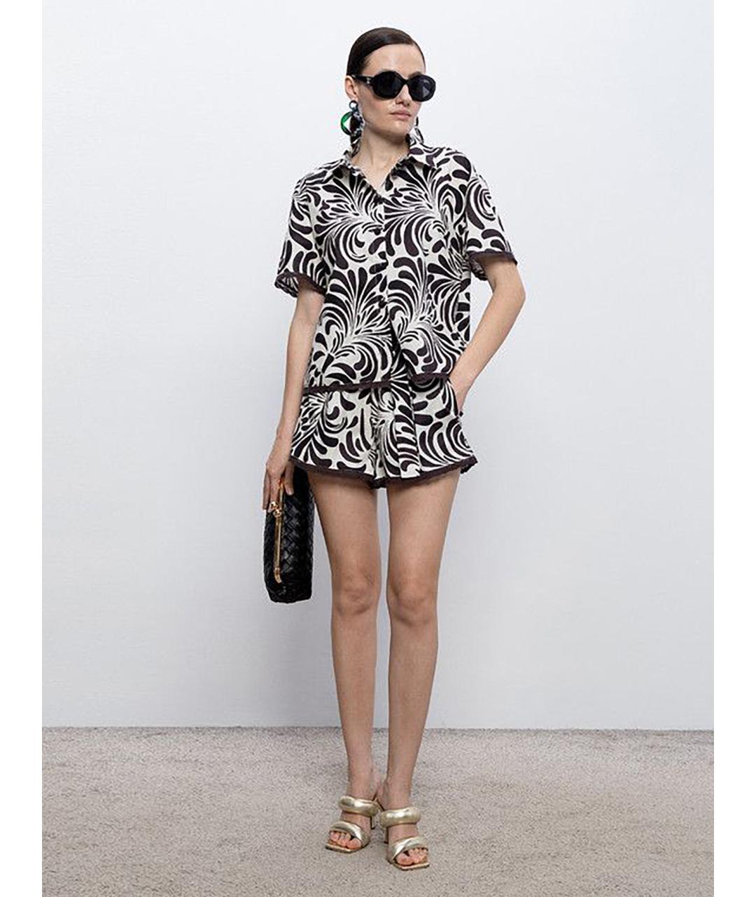 TWIN-SET Мульти хлопковые шорты, фото 2