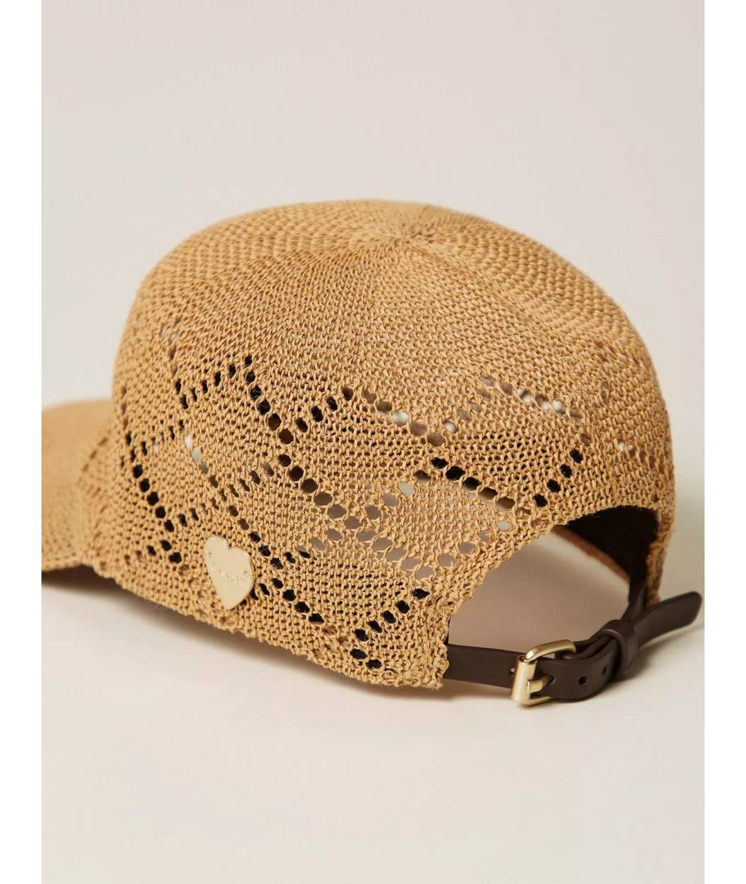 TWIN-SET Бежевая кепка, фото 3