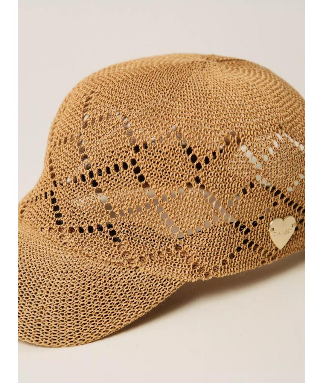 TWIN-SET Бежевая кепка, фото 4
