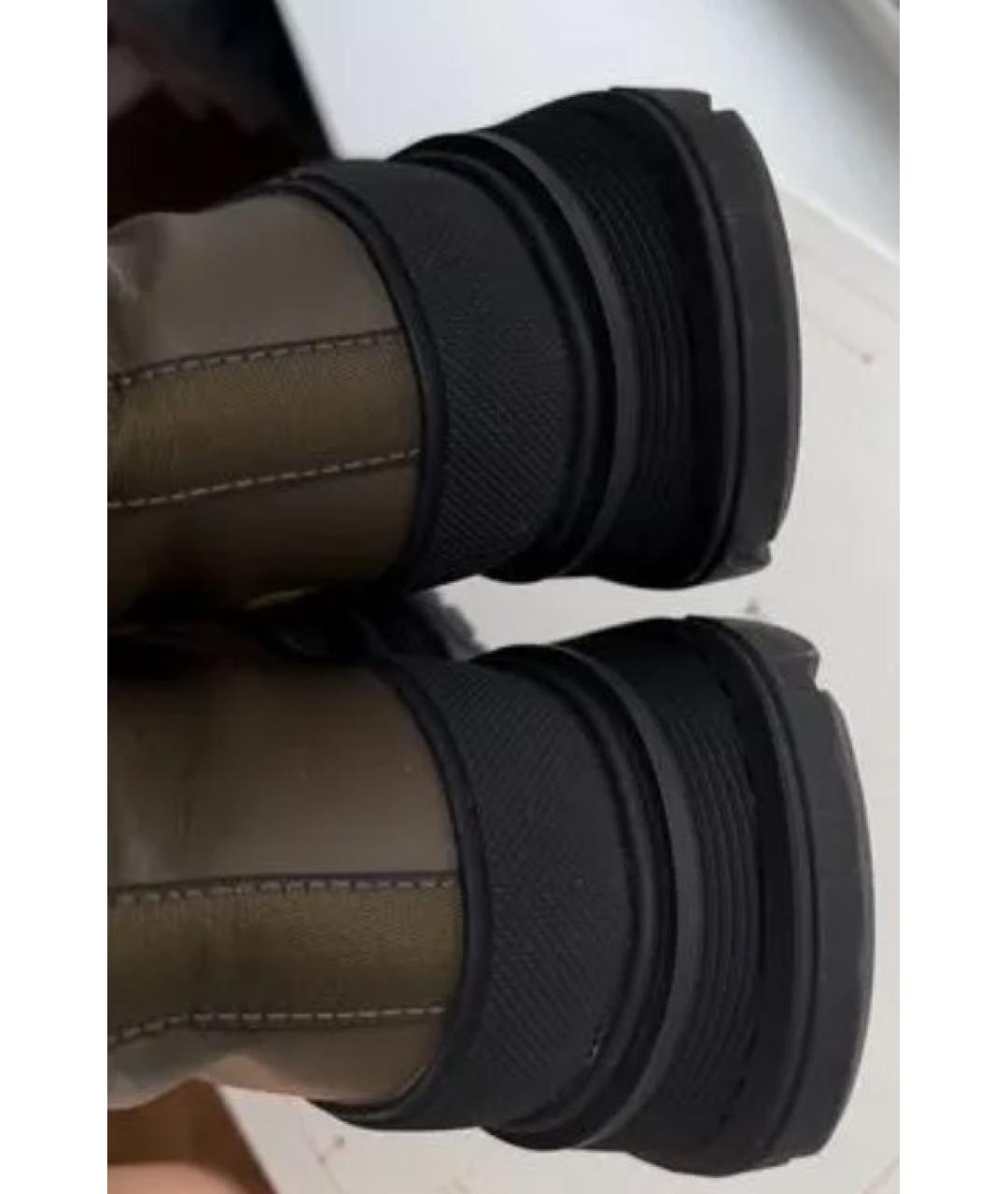 ALEXANDER MCQUEEN Хаки ботинки, фото 6