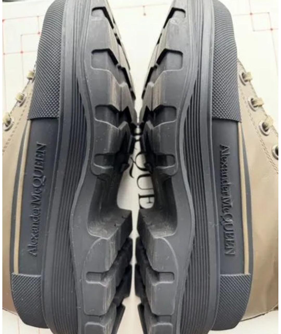 ALEXANDER MCQUEEN Хаки ботинки, фото 5