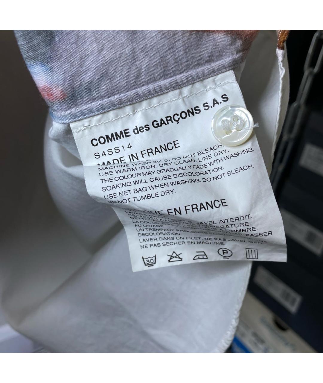 COMME DES GARÇONS SHIRT Мульти хлопковая кэжуал рубашка, фото 7
